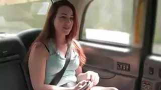 Redhead Czech babe fucked by fake driver