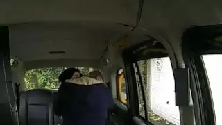 Sexy amateur passenger gets her twat rammed in the backseat