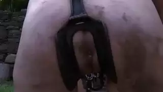Gagged and bounded hottie needs pussy satisfying