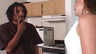 Small tits milf loves getting drilled by a hard black cock